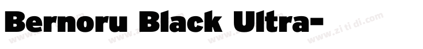 Bernoru Black Ultra字体转换